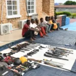 Photos: 8 criminal suspects apprehended by security, and 31 weapons seized in Jos