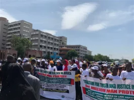 Protesters storm Supreme Court over sacking of four PDP members from NASS
