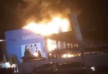 No casualties are reported, as fire guts Samsung Headquarters in Abuja