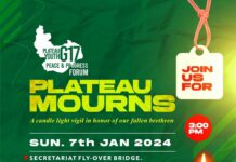 Plateau Youth G17 Peace and Progress Present Candle Light Vigil in Honor of Fallen Brethren
