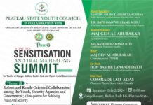 Plateau Youth Council Set To Hold Sensitization And Trauma Summit To Youths Of LGA Affected By Attacks