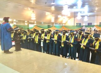 Nigerian Institute Of Building In Collaboration With University Of Jos Inducts 74 Graduate Members