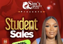 Sim’s Beauty Place Presents Unbeatable Student Sales On 100% Human Hair!