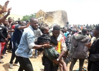 School Building Collapse: 74 Persons Treated, Discharged From Hospital, Others Still On Admission