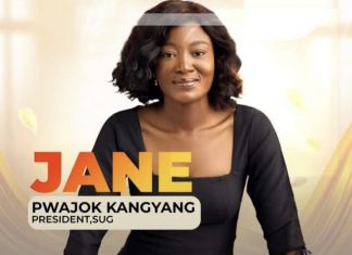 Pwajok Jane Kangyang Elected as University of Jos’ Second Female SUG President
