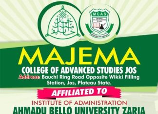 Majema College of Advanced Studies Jos Announces Sale of Admission Forms