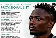 Eric Chelle Announces Provisional 39-Man Squad for 2026 World Cup Qualifiers, Including Ahmed Musa’s Return