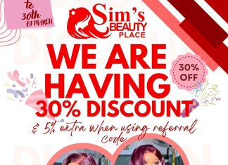 Exclusive 30% Discount + Extra 5% Loyalty Rewards ONLY at Sim’s Beauty Place 🎉