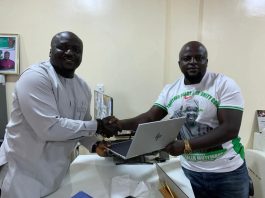 IMPACT Project Donates Laptop to PS-DMCMA to Strengthen Health Commodity Documentation