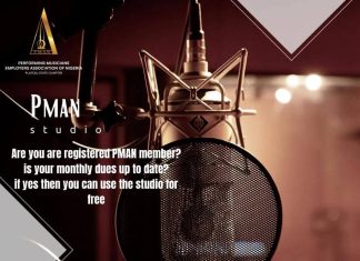 PMAN Plateau Opens Free State-of-the-Art Recording Studio for Registered Members