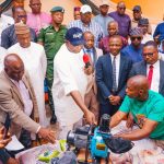 APC National Chairman Prof. Nentawe Yilwatda Supports Plateau Farmers with Tractor, Improved Seeds, Irrigation Equipment