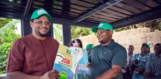 Bagos Support Group Presents Nomination and Declaration of Interest Forms to Hon. Bagos For Jos South/Jos East Reps Race