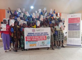 50 Adolescent Girls in Jos Trained on Production of Eco-friendly Reusable Menstrual Pads