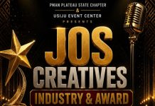 PMAN, Usiju World Event Center Set to Host Jos Creatives Industry & Governor’s Award 2026