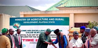 Gov. Mutfwang Flags Off 500 Truckloads of Subsidised Fertiliser for Plateau Farmers