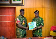 Major General Maxwell Dangana Assumes Office as GOC 3 Division
