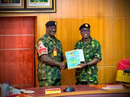 Major General Maxwell Dangana Assumes Office as GOC 3 Division