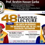 ATBU Holds 48th Inaugural Lecture, Calls for Urgent Ecological Restoration to Save the Earth