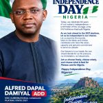 66th Independence: Alfred Dapal Urges Nigerians to Protect Freedom of Conscience Ahead of 2027
